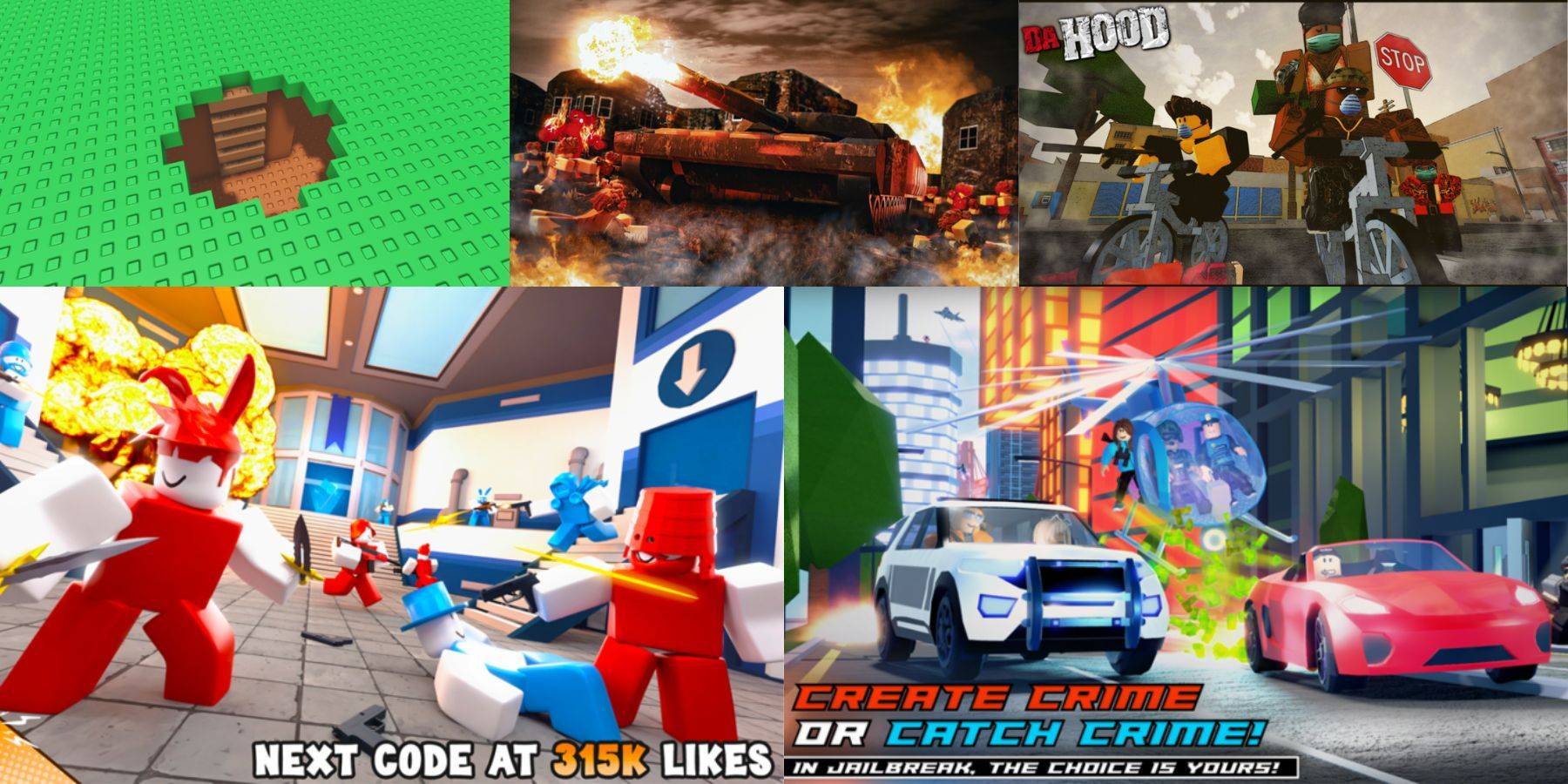 Various Roblox Game Screenshots