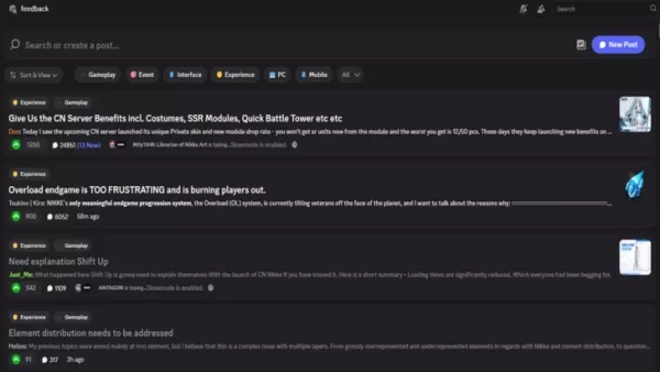 Nikke Global Player frustriert, da CN Server anscheinend eine bessere Behandlung bekommt