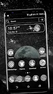 Moon Galaxy Theme Launcher Captura de pantalla 1