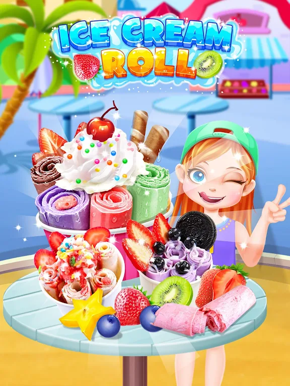 Frozen Ice Cream Roll Maker Captura de tela 1