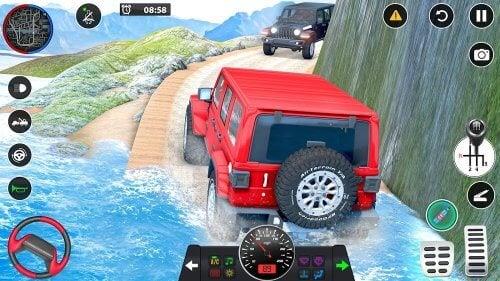 Offroad Jeep Driving Games 3D स्क्रीनशॉट 1