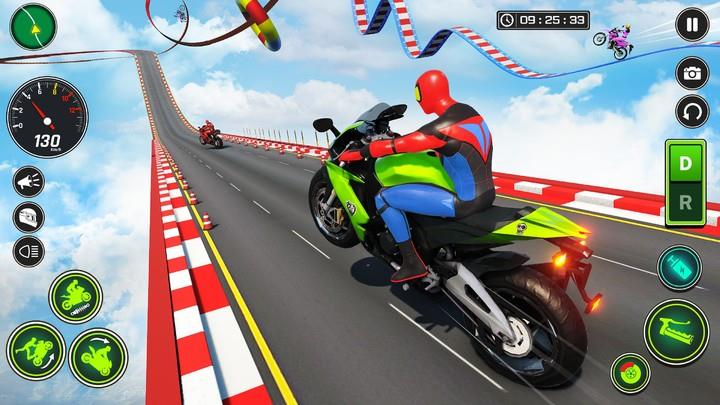 Superhero Bike Stunt Games GT Скриншот 4