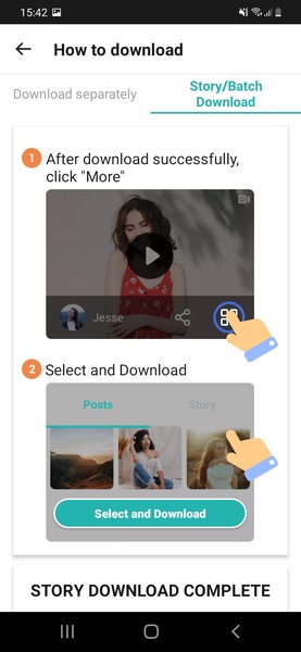 Video Downloader for Instagram Скриншот 1