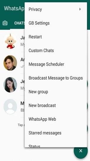 GB WhatsApp 17.80 Capture d'écran 2