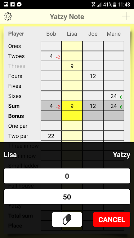 Yatzy Note Screenshot 2