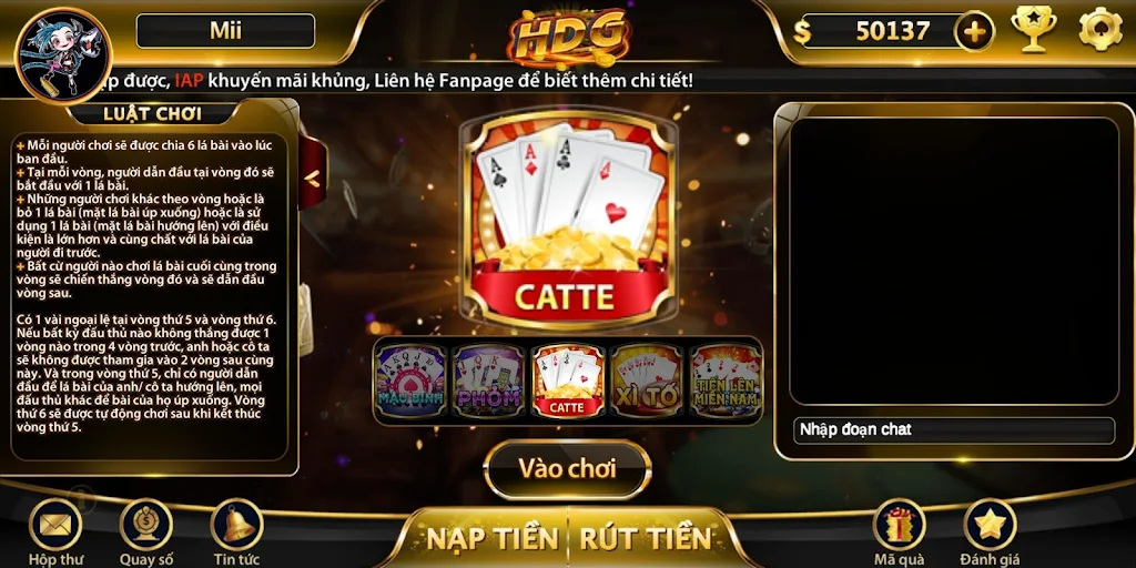 Game bài nhận quà khủng - HDG應用截圖第1張