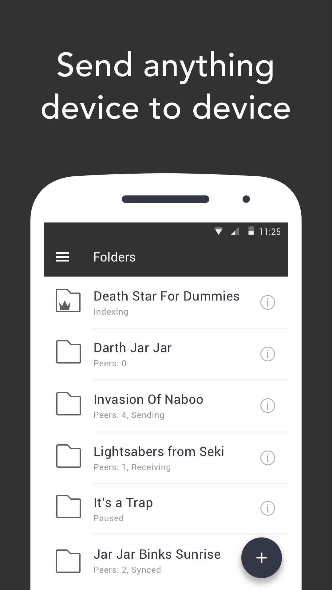 Resilio Sync 스크린샷 1