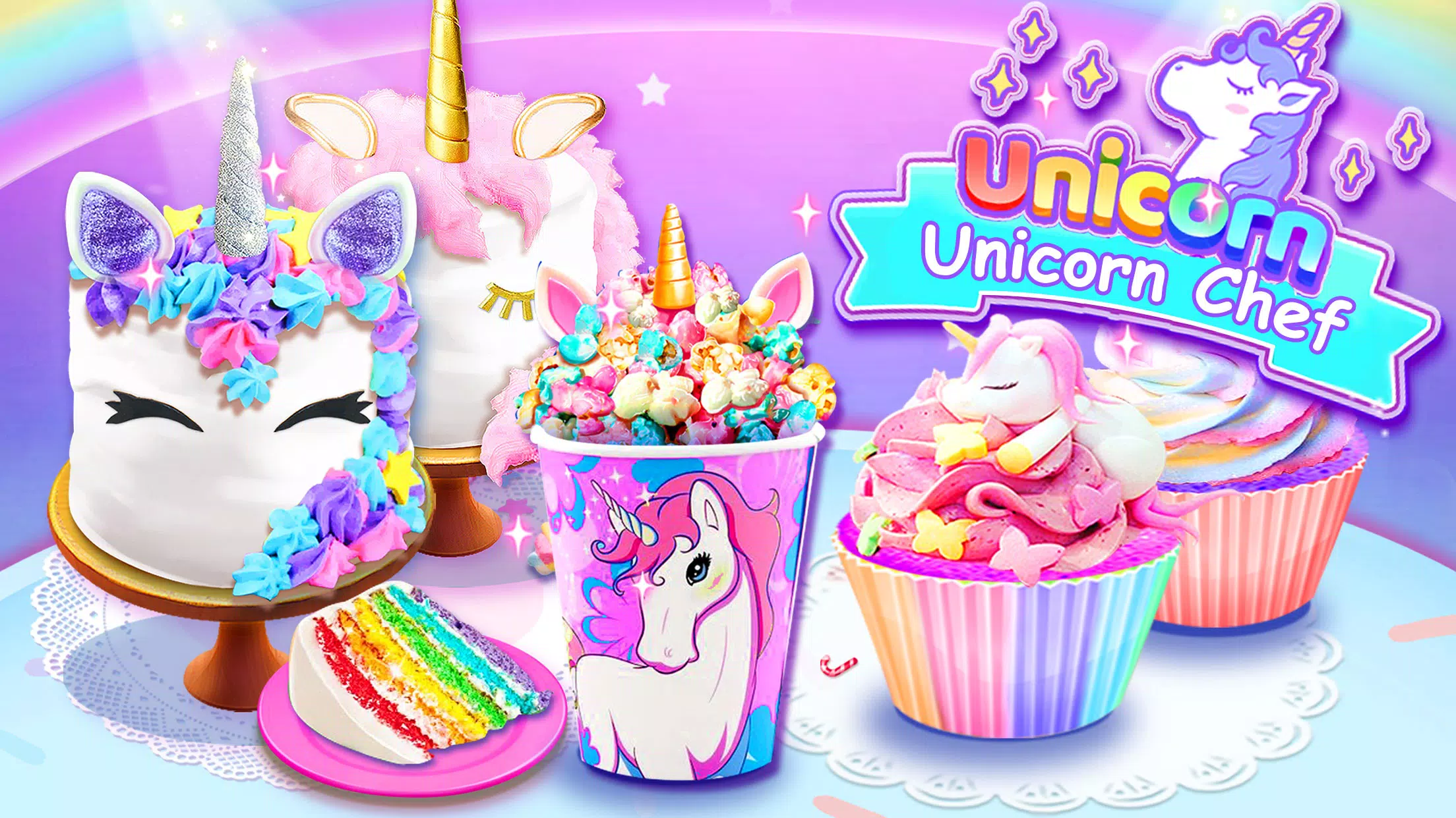 Girl Games: Unicorn Cooking Captura de pantalla 1