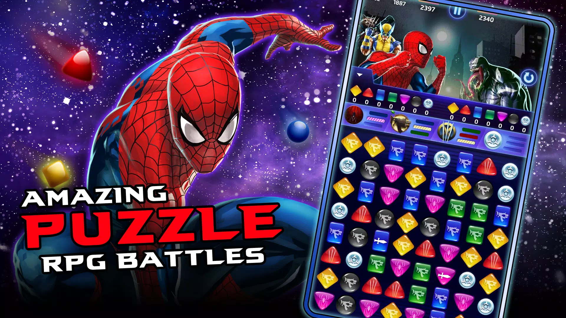 MARVEL Puzzle Quest: Match RPG Screenshot 1