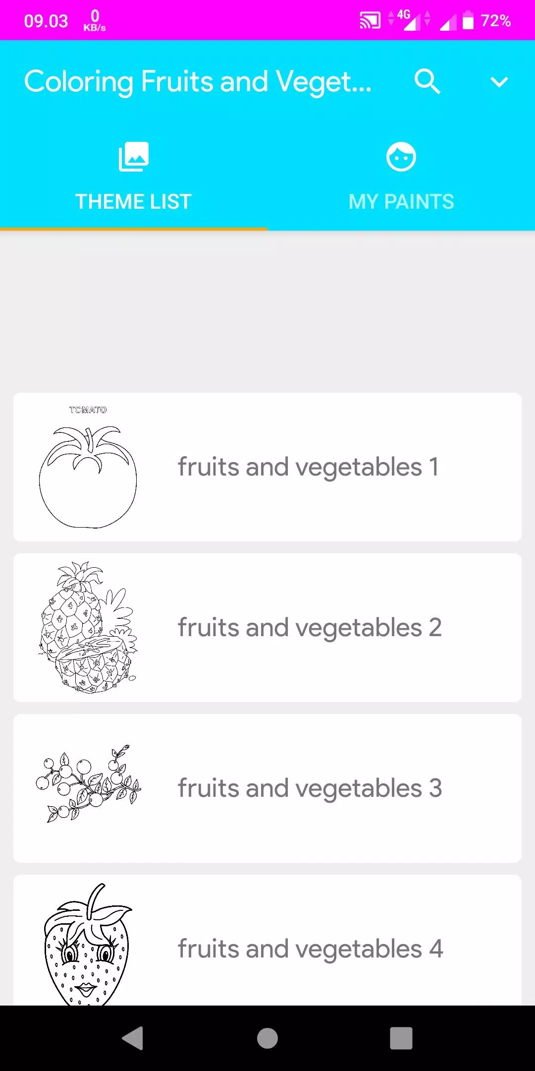 Coloring Fruits And Vegetables應用截圖第1張