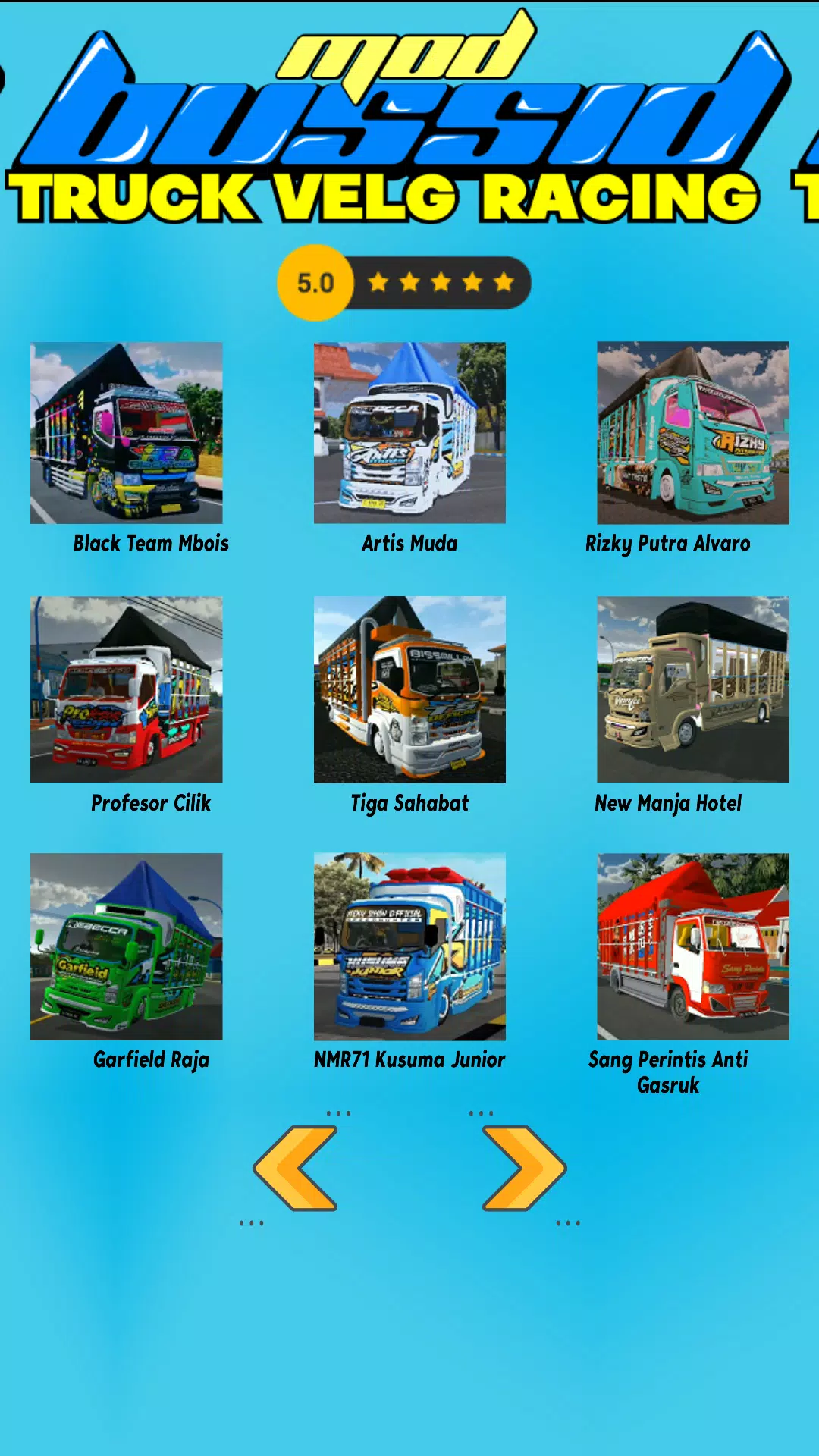 Mod Bussid Truck Velg Racing應用截圖第4張