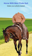 Horse With Man Photo Suit 스크린샷 2