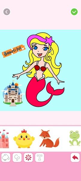 Mermaids Coloring Captura de tela 3