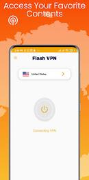 Flash VPN Unlimited Fast Proxy Captura de tela 4