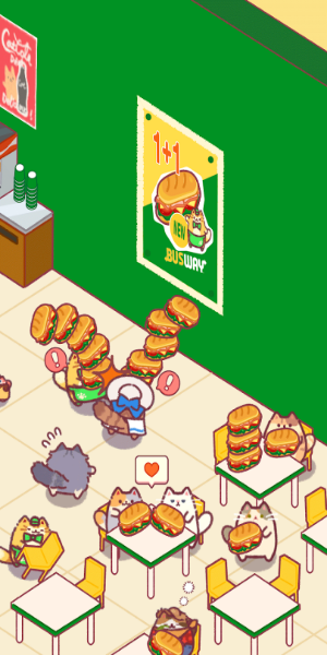 Cat Snack Bar: Cute Food Games スクリーンショット 3