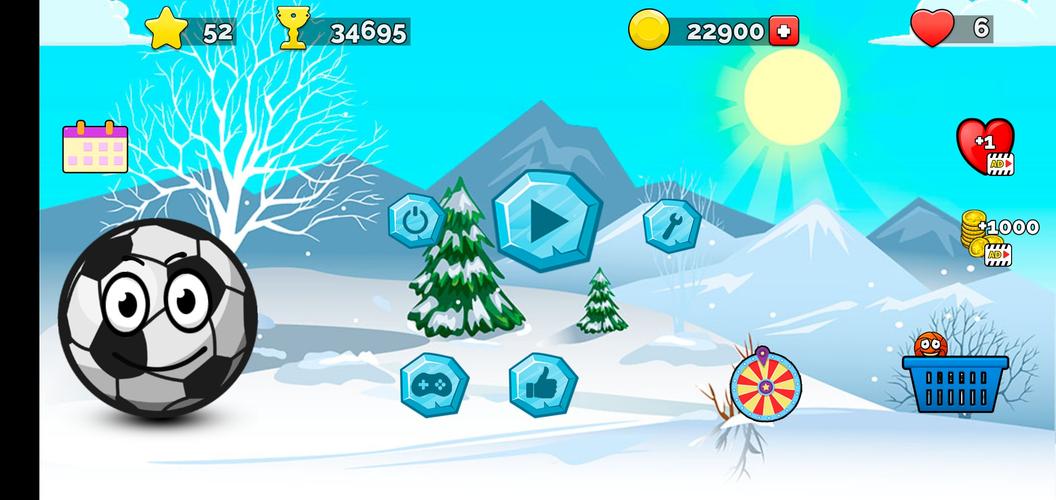 Runner ball 3: winter game Screenshot 1