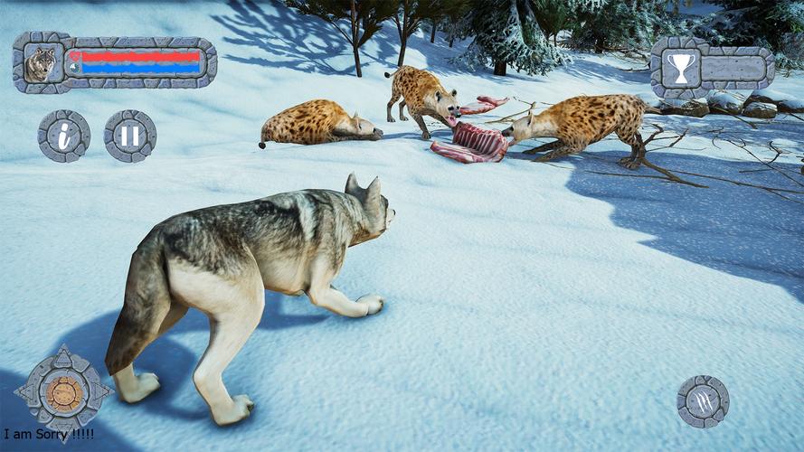 Arctic Wolf Family Simulator Скриншот 4