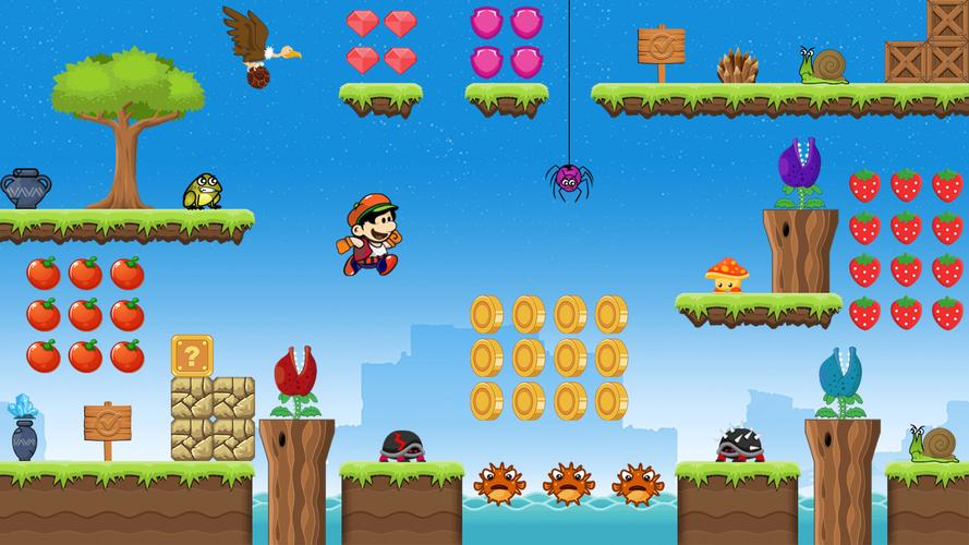 Super Nob Run：跳躍冒險叢林遊戲應用截圖第1張