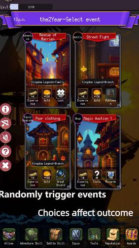 Brave Life Simulator：RPG Game 스크린샷 2