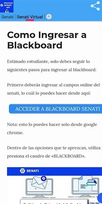 Senati Blackboard应用截图第2张