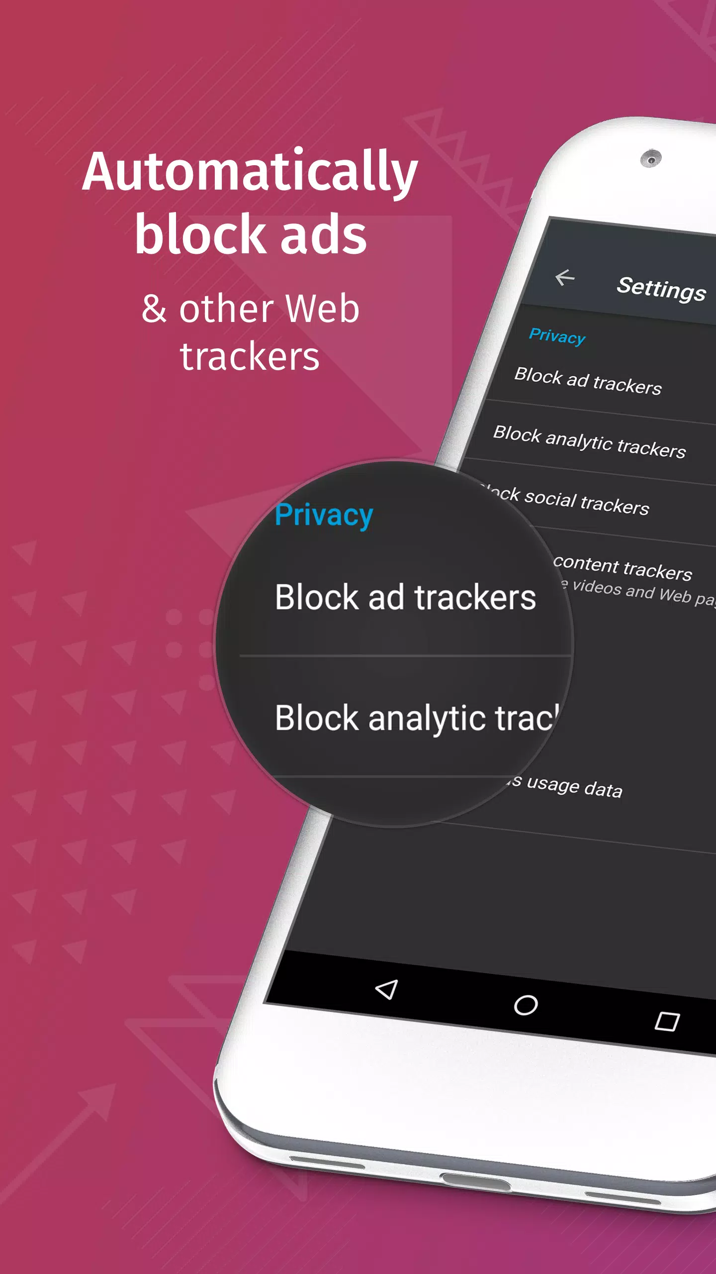 Firefox Klar Browser स्क्रीनशॉट 1
