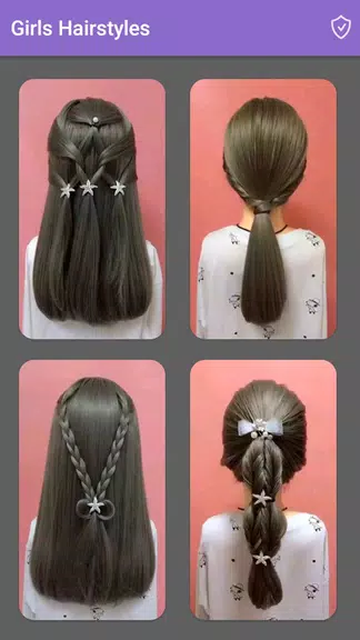 Girls Hairstyles Step By Step स्क्रीनशॉट 1