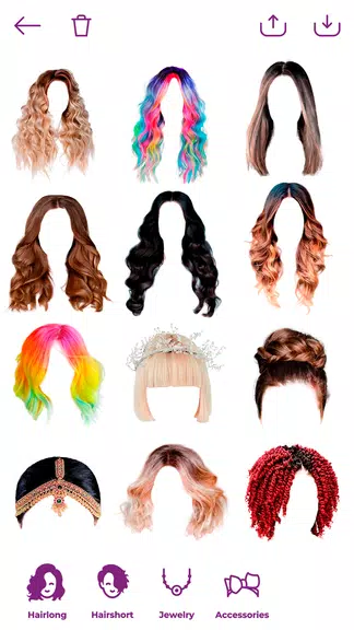 Woman Hairstyle Photo Editor Скриншот 1