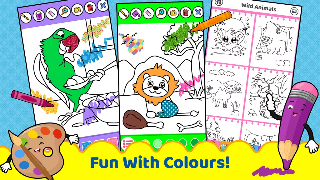 Animals for kids: Color & Draw應用截圖第2張