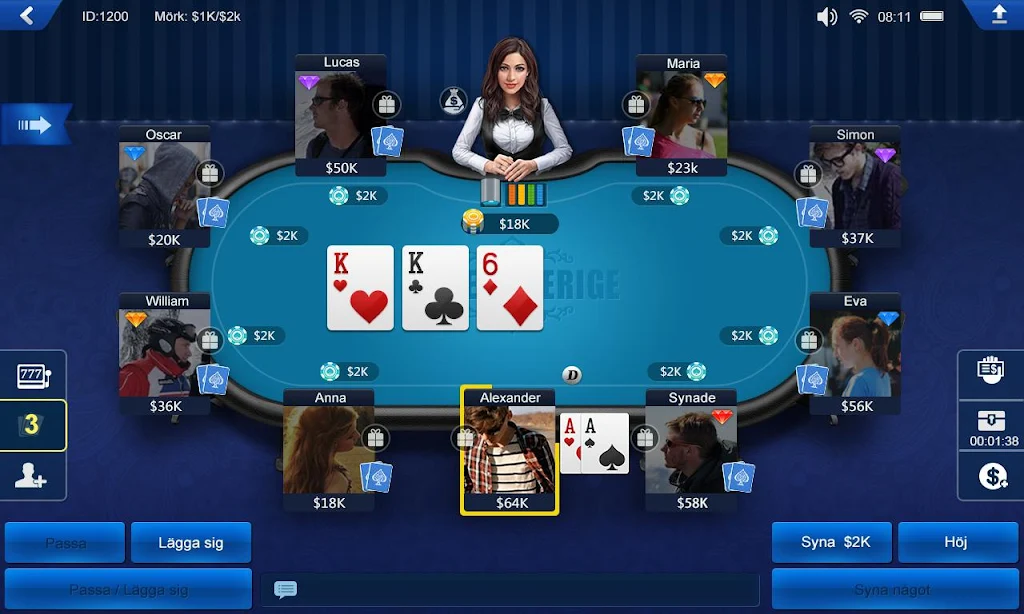 Poker Sverige HD Capture d’écran 3