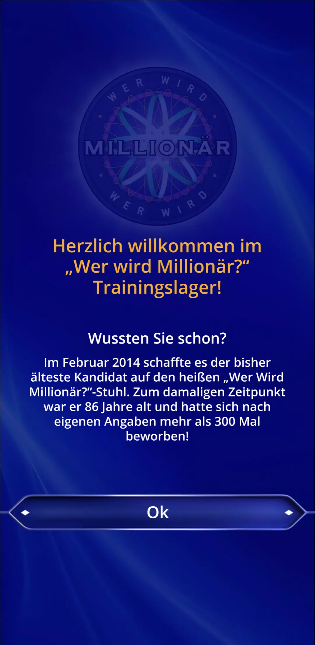 Wer wird Millionär? Training应用截图第1张
