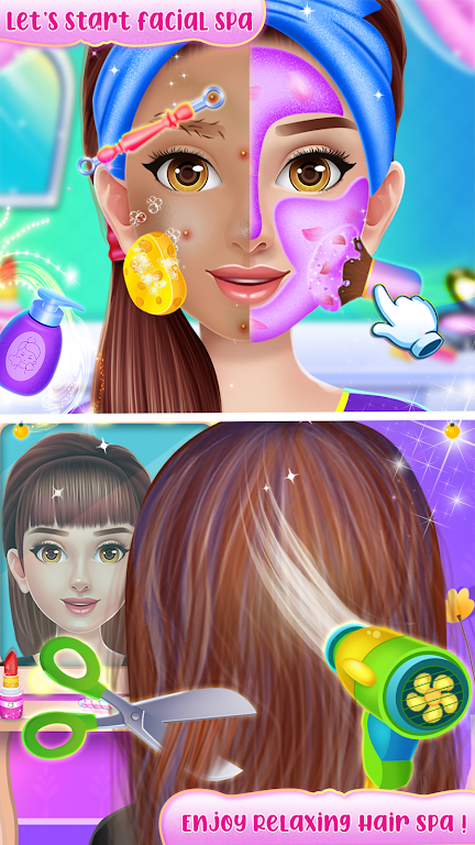 Doll makeup salon girl game Captura de tela 2