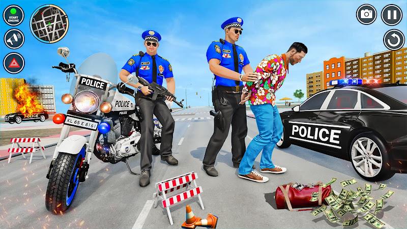 Police Motor Bike Crime Chase 스크린샷 4