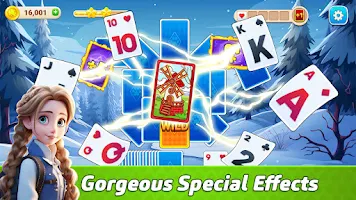 Winter Solitaire TriPeaks 스크린샷 3