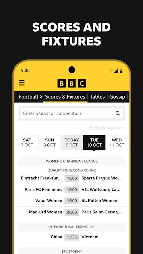 BBC Sport - News & Live Scores Скриншот 1