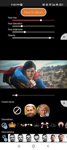 ModFace-Face Swap Video Editor スクリーンショット 1