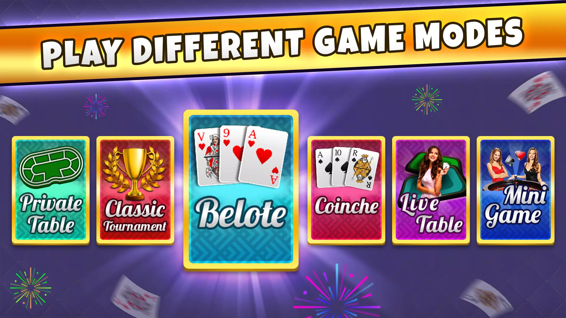 Belote Coinche Online game Captura de tela 1