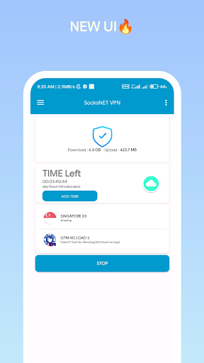 SocksNET VPN 스크린샷 3