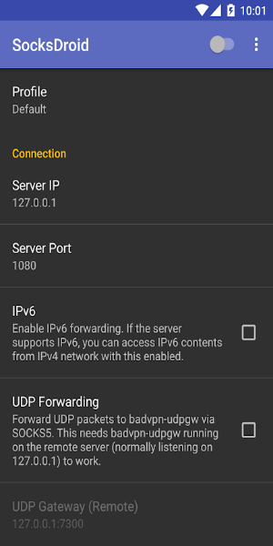 SocksDroid應用截圖第1張