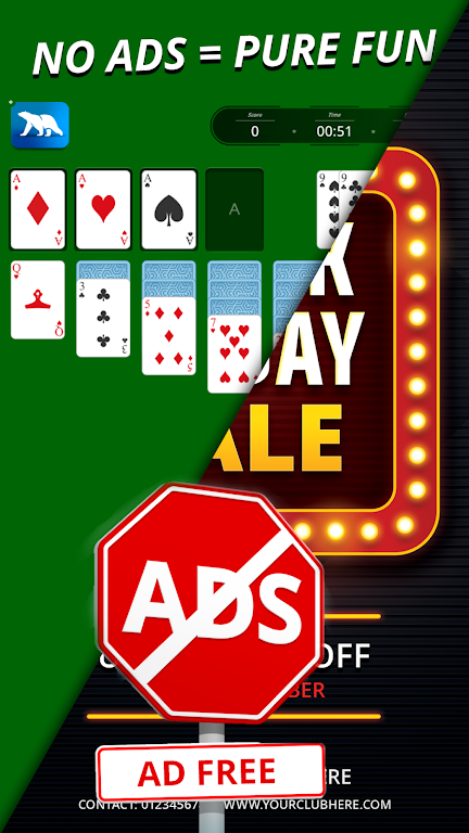 Solitaire - 3 in 1 Card games Captura de pantalla 2