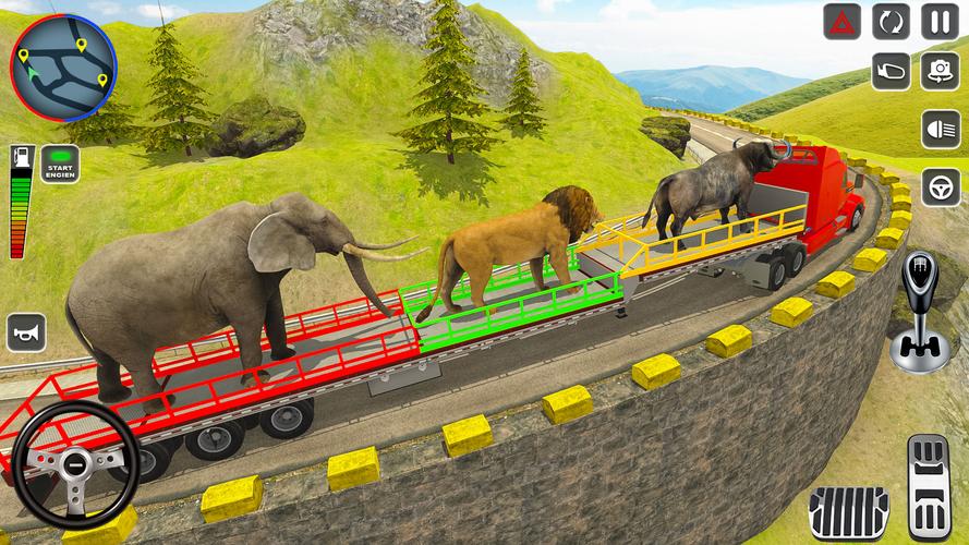 Wild Animal Truck Transporter Скриншот 2