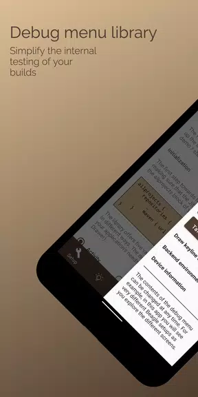 Beagle - Debug menu demo Captura de tela 1