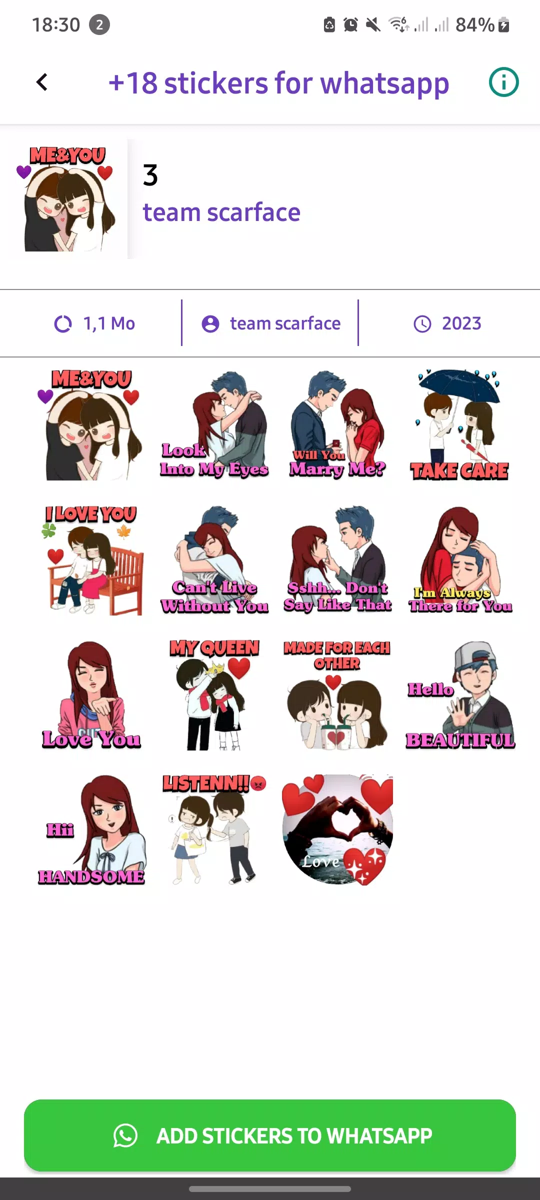 +18 Stickers For WhatsApp应用截图第3张