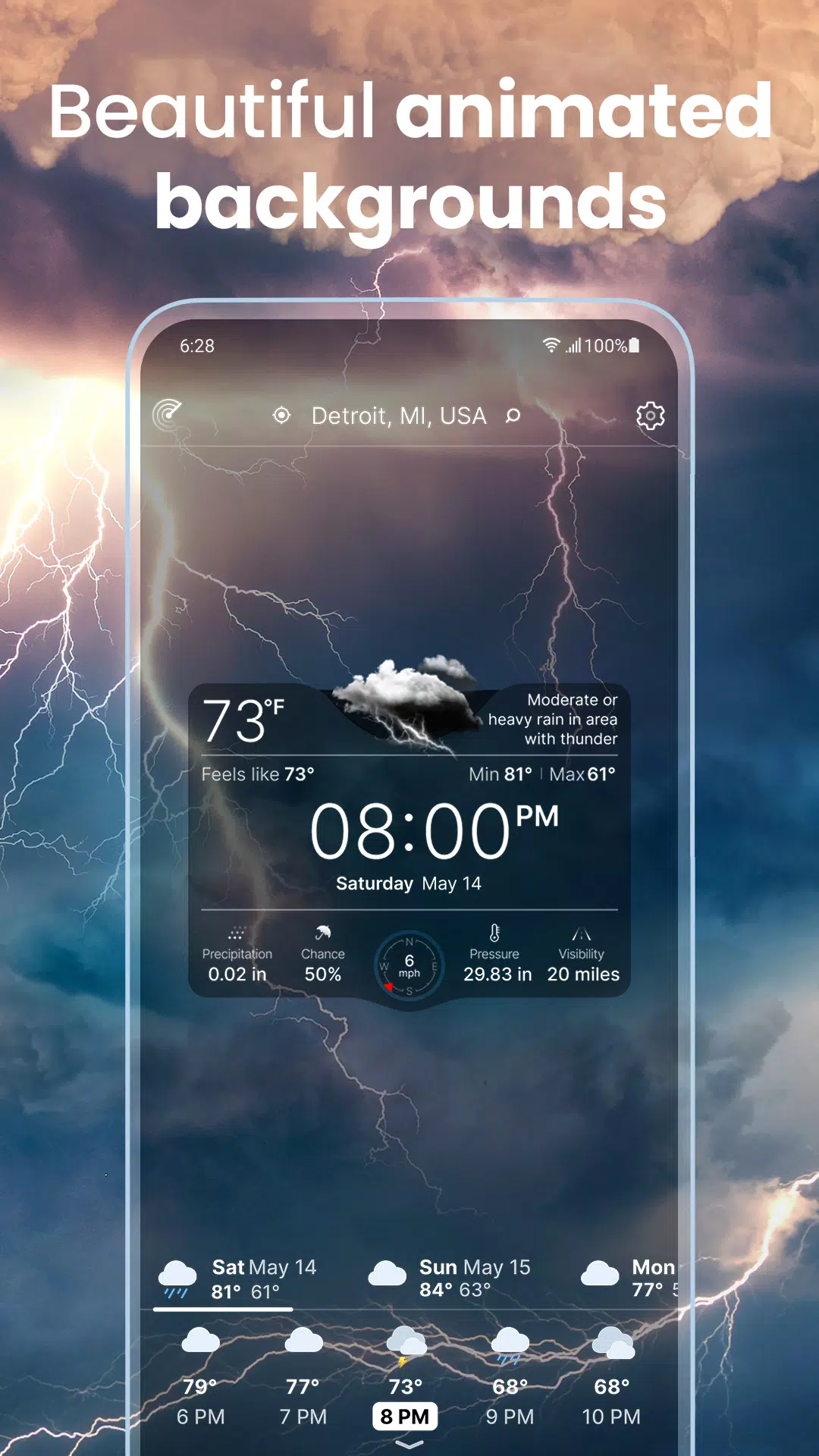 Weather Live° स्क्रीनशॉट 3