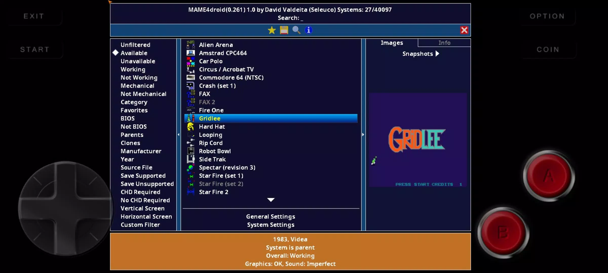 MAME4droid  2024 (0.270)應用截圖第2張