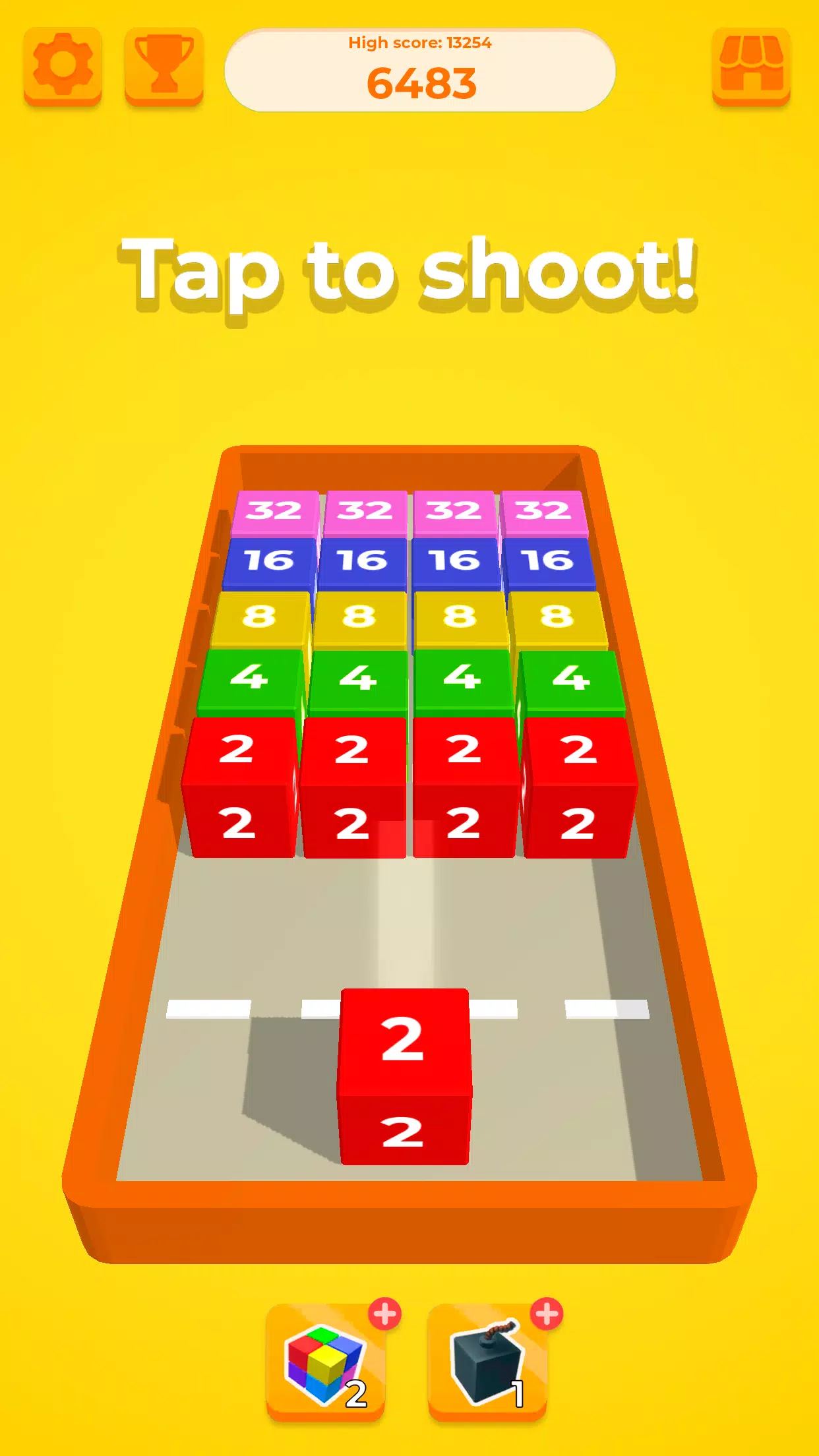 체인 큐브: 2048 3D 병합 블록 게임 스크린샷 3