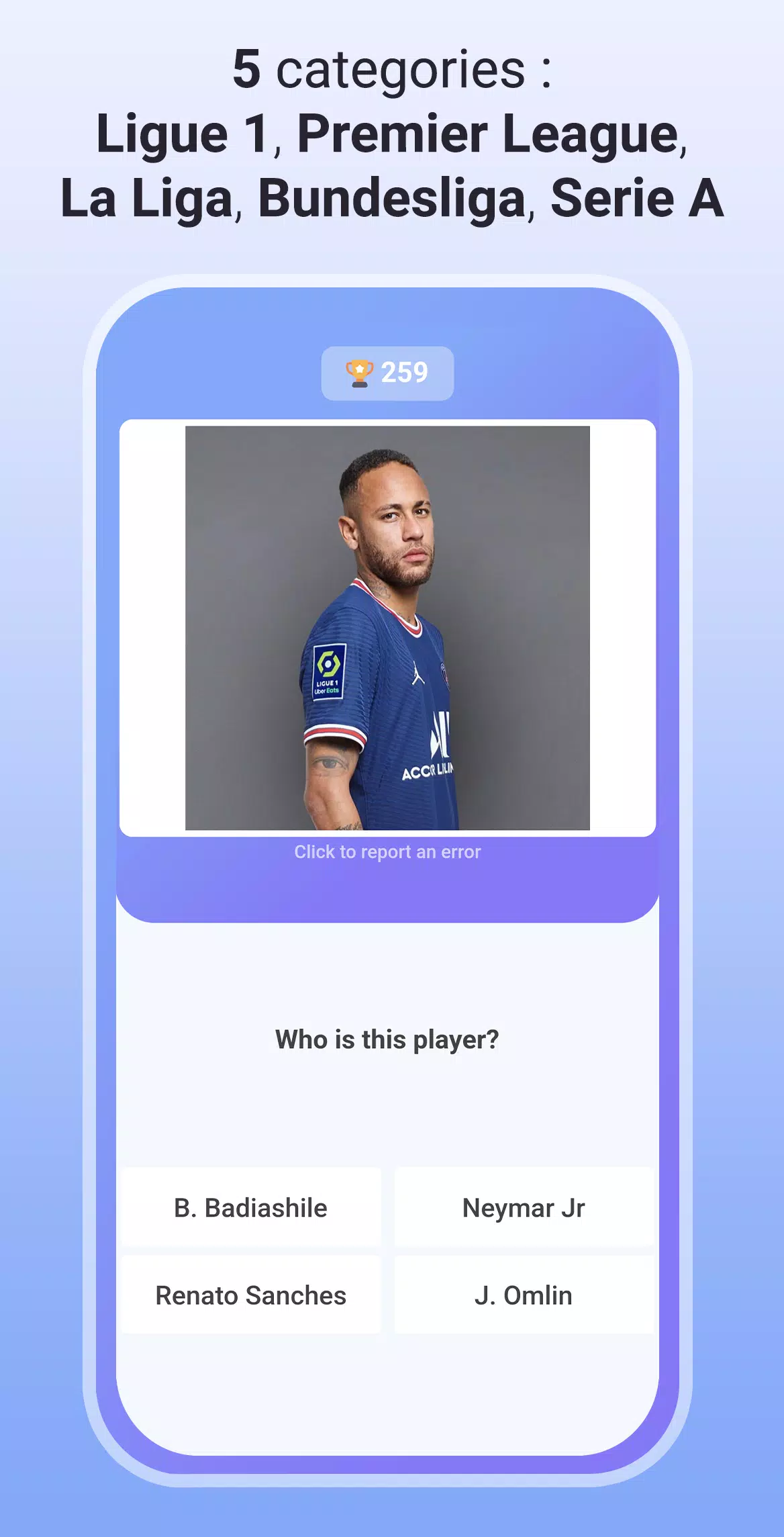 Quiz Soccer - Guess the name应用截图第3张
