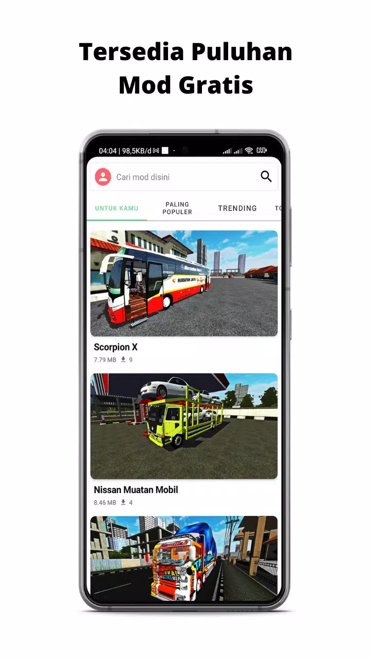 Mod BUSSID Truk Canter Tawakal स्क्रीनशॉट 2