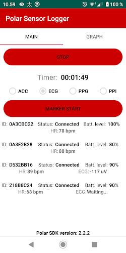 Polar Sensor Logger スクリーンショット 1