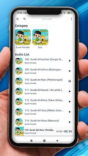 Surah Pendek Mp3 Offline Captura de pantalla 3