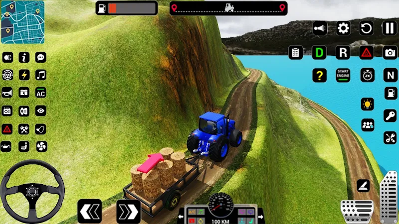 Tractor Trolly Driving Games Captura de pantalla 3